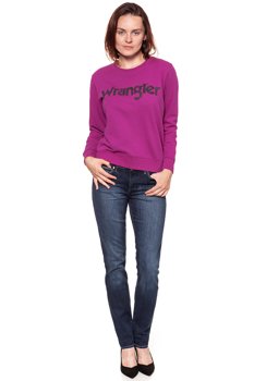 WRANGLER PAISLEY SWEAT ASTER PINK W6077HQVO