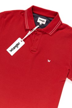 WRANGLER POLO  SS PIQUE POLO POMPEIAN RED W7B25K41C