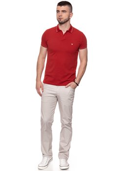 WRANGLER POLO  SS PIQUE POLO POMPEIAN RED W7B25K41C