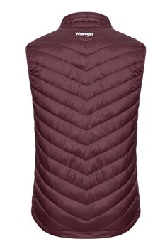 WRANGLER PUFFER VEST BURGUNDY RED W4667X45U