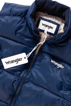 WRANGLER PUFFER VEST NAVY W4723X435