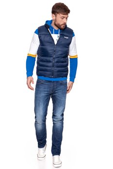 WRANGLER PUFFER VEST NAVY W4723X435