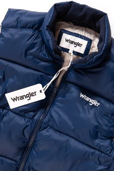 WRANGLER PUFFER VEST NAVY W4723X435