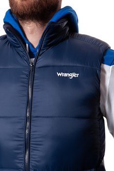 WRANGLER PUFFER VEST NAVY W4723X435