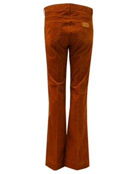 WRANGLER RETRO 1970S VINTAGE DAMSKIE SODNIE JEANSOWE FLARE COPPER W233EK42U