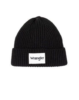 WRANGLER RIB BEANIE MĘSKA CZAPKA ZIMOWA CIEPŁA BLACK 112344026