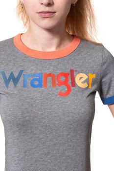 WRANGLER RINGER TEE GREY MARL W7385GHVB