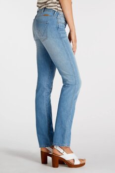 WRANGLER SARA NARROW DAMSKIE SPODNIE JEANSOWE COOL SUNRISE W25ZZS64J