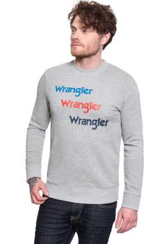 WRANGLER SEASONAL LOGO SWEAT MID GREY MEL W6A5HAX37