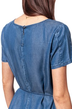 WRANGLER SHIFT DRESS MID INDIGO W9059LY8E