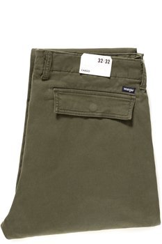 WRANGLER SPODNIE MĘSKIE CARGO IVY GREEN W15EA4XIX