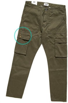 WRANGLER SPODNIE MĘSKIE CARGO IVY GREEN W15EA4XIX