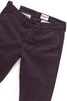 WRANGLER SPODNIE MĘSKIE CHINO DARK AUBERGINE W16LGL137