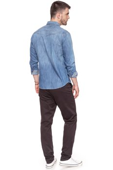 WRANGLER SPODNIE MĘSKIE CHINO DARK AUBERGINE W16LGL137