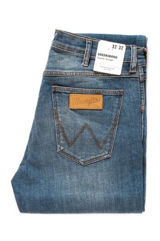 WRANGLER SPODNIE MĘSKIE GREENSBORO BLUE PINE W15QTG27C