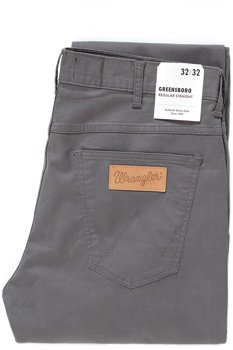 WRANGLER SPODNIE MĘSKIE GREENSBORO QUIET GREY W15QWA172