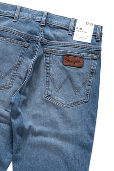 WRANGLER SPODNIE MĘSKIE TEXAS CLIFT BLUE W1212327H