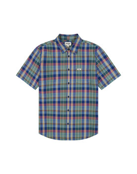 WRANGLER SS 1 PKT SHIRT MĘSKA KOSZULA W KRATĘ KRATA BLUE MADARAS 112350503