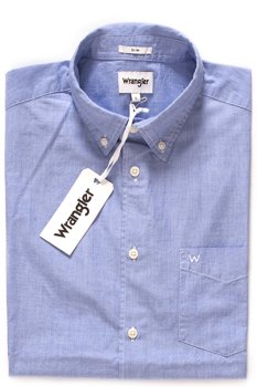 WRANGLER SS 1PKT BUTTON DOWN NAVY W5944OS35