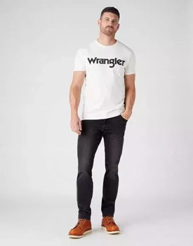 WRANGLER SS LOGO TEE MĘSKI T-SHIRT LOGO OFF WHITE W7MUD3737