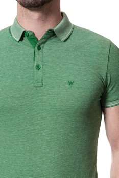 WRANGLER SS REFINED POLO AMAZON GREEN W7B26KIUX