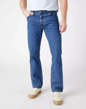 WRANGLER STRAIGHT MĘSKIE SPODNIE JEANSOWE JEANSY MEDIUM STW W10T05M02