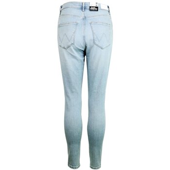 WRANGLER SUPER HIGH SKINNY DAMSKIE SPODNIE JEANSOWE JEANSY DŻINS TUBBLES BLUES W27WQB17K