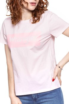 WRANGLER T SHIRT DAMSKI LOGO TEE CRADLE PINK W7P3EVXBJ