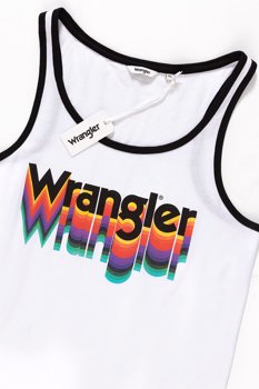 WRANGLER T SHIRT DAMSKI RAINBOW TANK WHITE W7387EV12