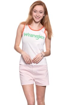 WRANGLER T SHIRT DAMSKI RETRO KABEL TANK ROSEWATER W730SEVLF