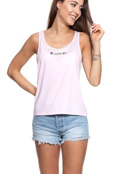 WRANGLER T SHIRT DAMSKI  TANK LAVENDER FOG W7387EVVW