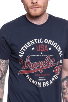 WRANGLER T SHIRT SS AMERICANA TEE NAVY W7M8D3114