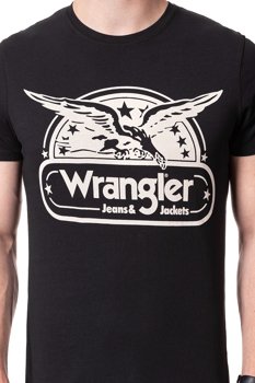 WRANGLER T SHIRT SS GRAPHIC TEE BLACK W7C56FQ01