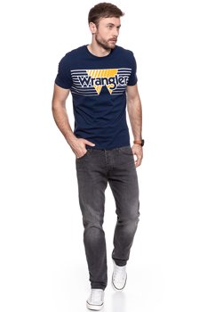 WRANGLER T SHIRT SS GRAPHIC TEE NAVY W7C56FQ35