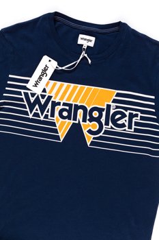 WRANGLER T SHIRT SS GRAPHIC TEE NAVY W7C56FQ35