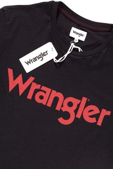 WRANGLER T SHIRT SS LOGO TEE BLACK W7C57FQ01