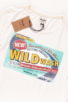 WRANGLER T SHIRT WASH TEE OFFWHITE W7B12FQ02