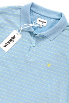 WRANGLER T-SHIRTS SLUB POLO CERULE W7C34DDVT