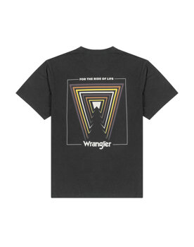 WRANGLER TEE GRAPHIC MĘSKA KOSZULKA T-SHIRT FADED BLACK 112342326