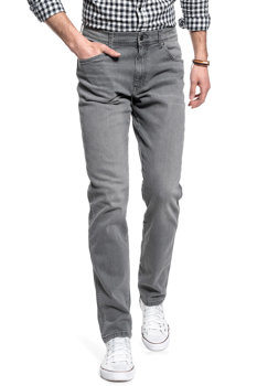 WRANGLER TEXAS MĘSKIE SPODNIE JEANSOWE TAPER FUNK GREY W12THT32L