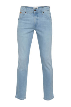 WRANGLER TEXAS SLIM MĘSKIE SPODNIE JEANSOWE CLEAR BLUE W12SZH280