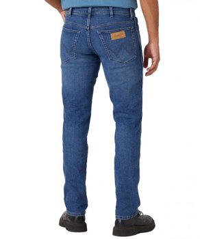 WRANGLER TEXAS SLIM MĘSKIE SPODNIE JEANSOWE JEANSY COOL SHADE W12SYLZ88