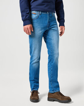 WRANGLER TEXAS SLIM MĘSKIE SPODNIE JEANSOWE JEANSY DŻINSY PRAIRIE BLUE 112356813