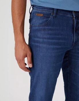 WRANGLER TEXAS SLIM MĘSKIE SPODNIE JEANSOWE JEANSY FREE WAY W12SYJZ99