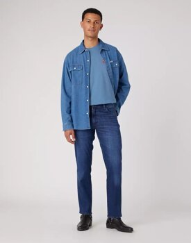 WRANGLER TEXAS SLIM MĘSKIE SPODNIE JEANSOWE JEANSY FREE WAY W12SYJZ99