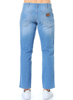 WRANGLER TEXAS STRETCH MĘSKIE SPODNIE JEANSOWE TROPICAL WIND W121EH75U