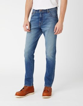 WRANGLER TEXAS TAPER MĘSKIE SPODNIE JEANSOWE BLUE CHILL W12TU898T