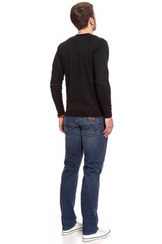 WRANGLER V NECK KNIT BLACK W85684Q01