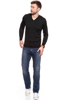 WRANGLER V NECK KNIT BLACK W85684Q01