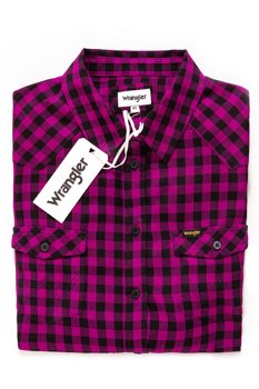 WRANGLER WESTERN SHIRT ASTER PINK W5240M1VO